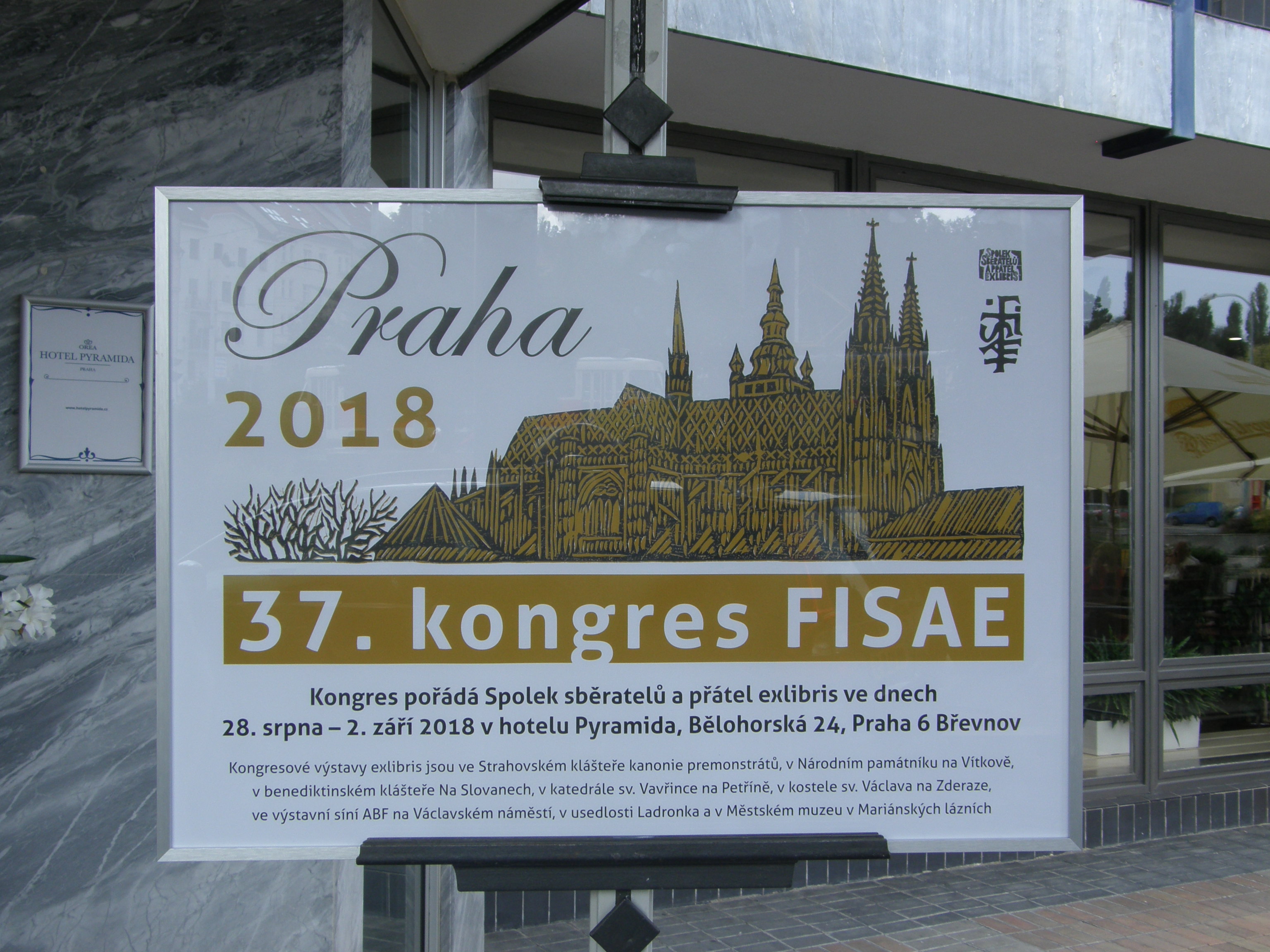 FISAE kongreso oficiali emblema ir plakatas