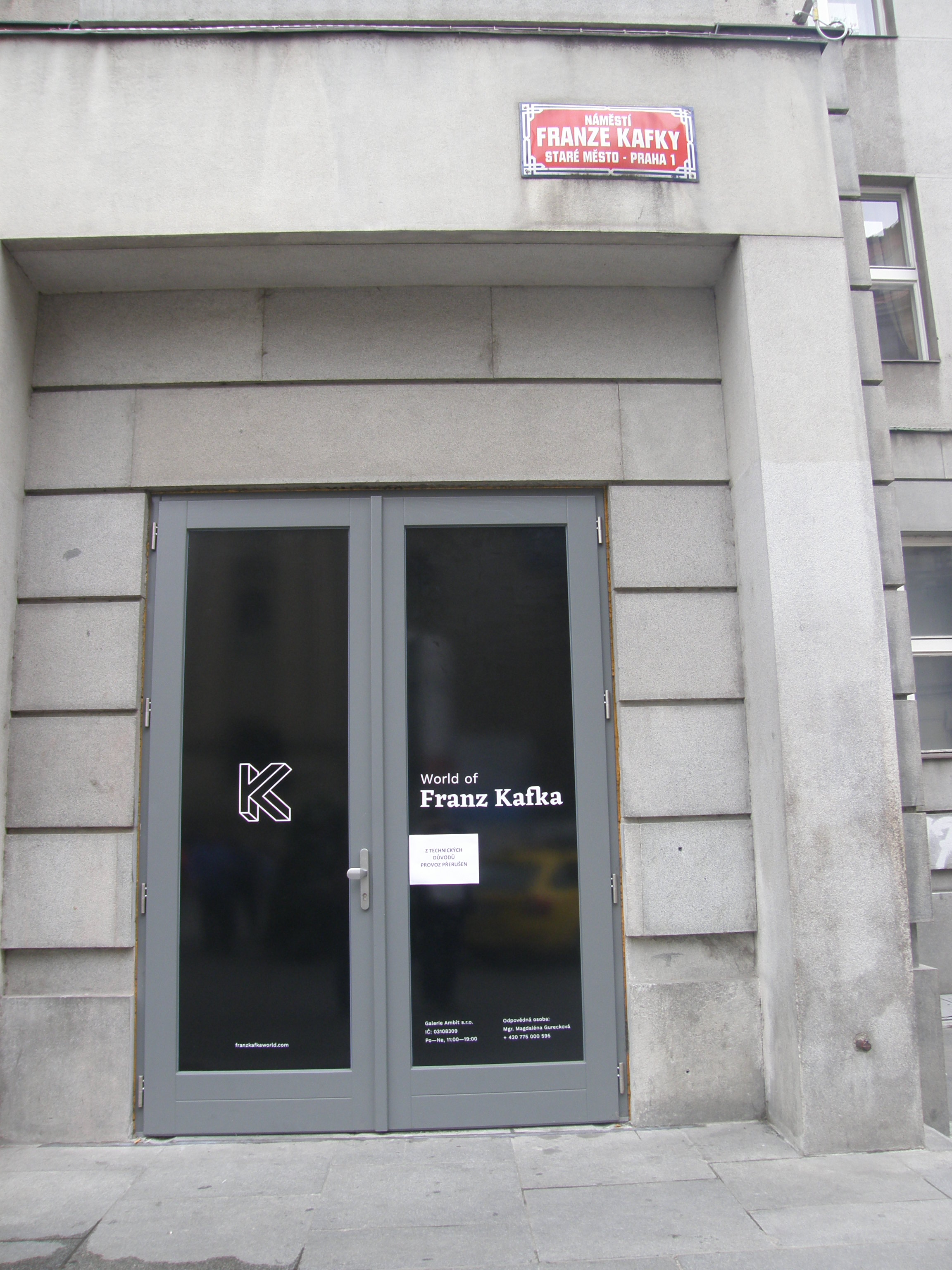 Franzo Kafkos gatvė Prahoje