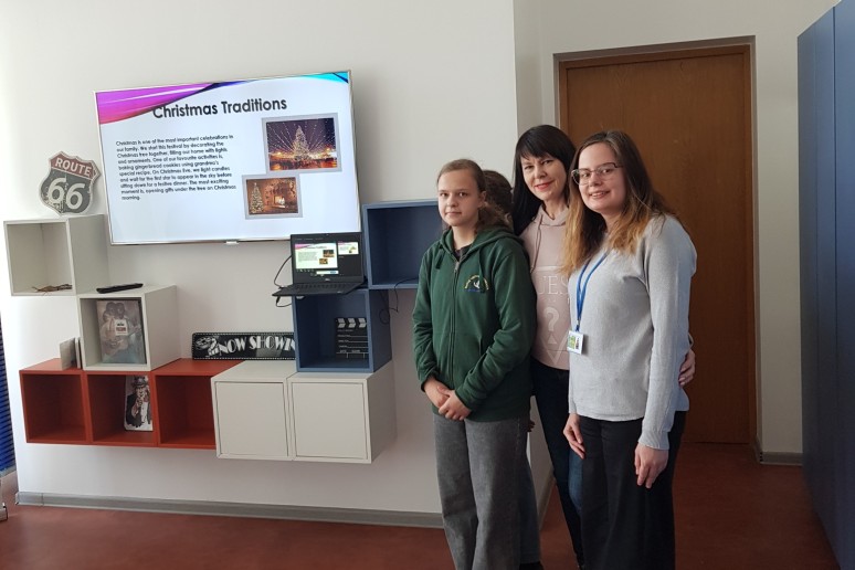 anglų kalbos pamokos akimirka