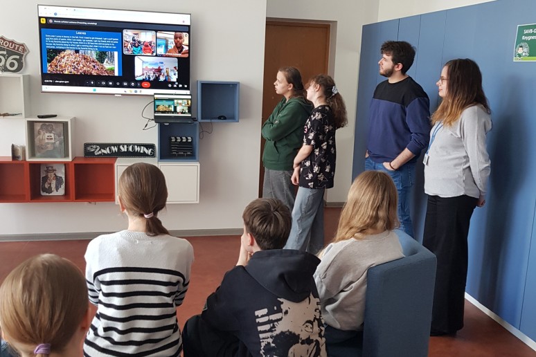 anglų kalbos pamokos akimirka